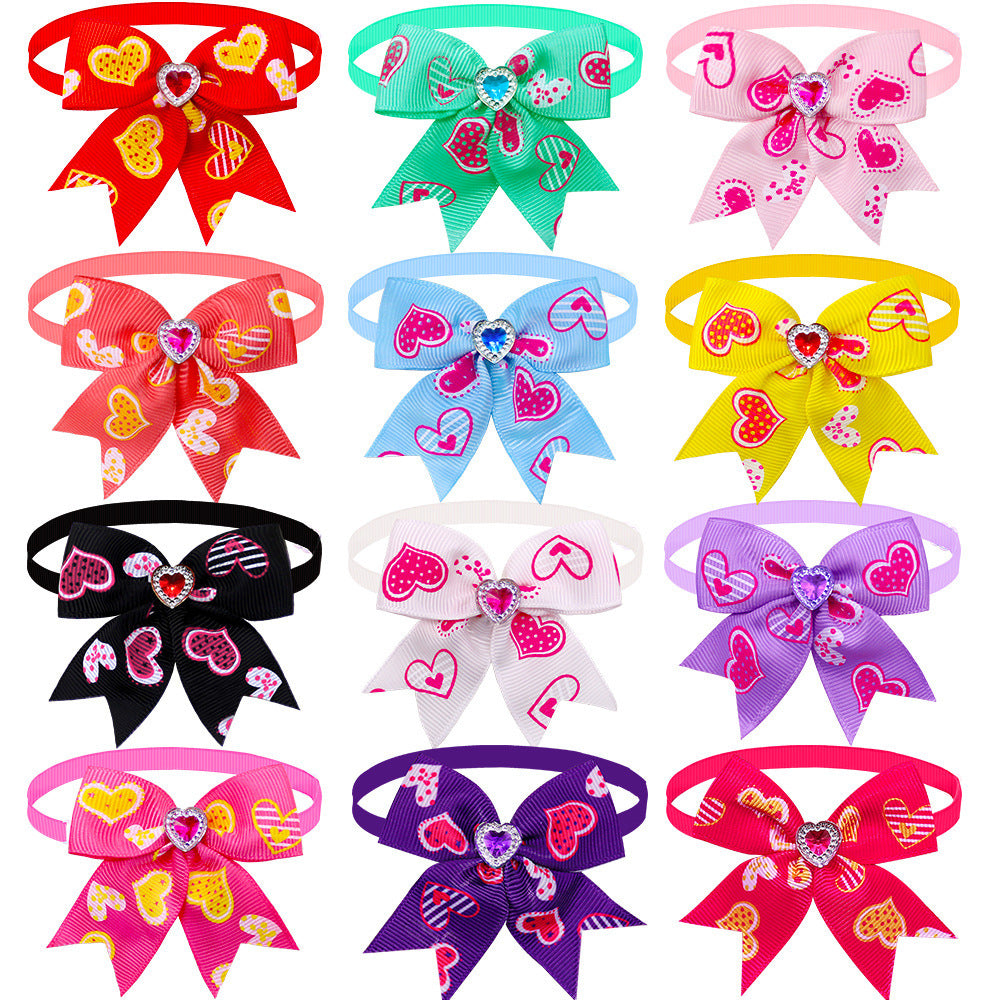 Pet Love Diamond Bow Tie Bow Tie Accessories